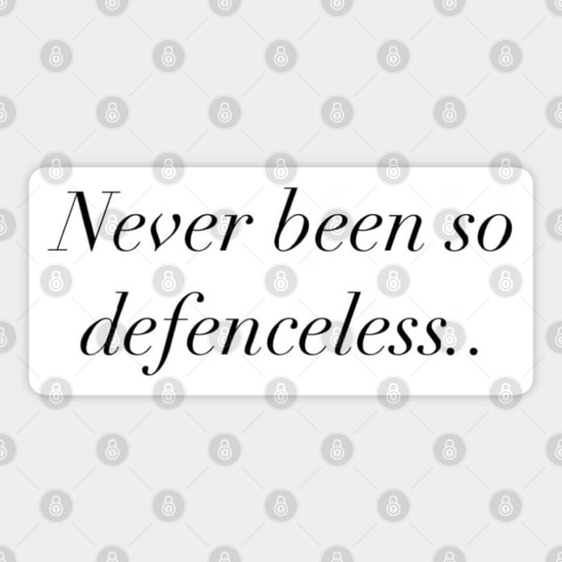 Defenceless design Sticker by BlossomShop